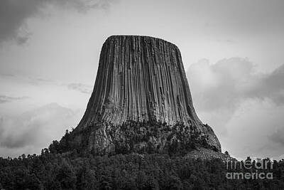 Surrealism Photo Royalty Free Images - Devils Tower  Royalty-Free Image by Michael Ver Sprill