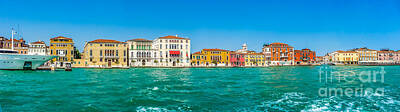 Studio Grafika Typography Royalty Free Images - Famous Canal Grande with colorful houses in Venice, Italy Royalty-Free Image by JR Photography