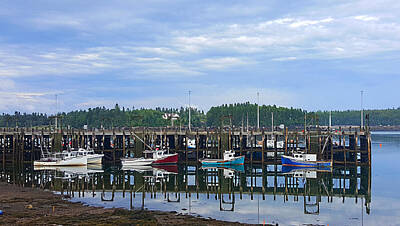 Surrealism Rights Managed Images - Fishing Boats - Beaver Harbour Royalty-Free Image by Michael Graham