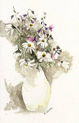 Floral Paintings - Flower study ten by Darren Cannell