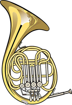 Cities Royalty Free Images - French Horn Royalty-Free Image by Erasmo Hernandez