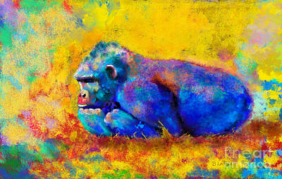 Animals Rights Managed Images - Gorilla Gorilla Royalty-Free Image by Betty LaRue