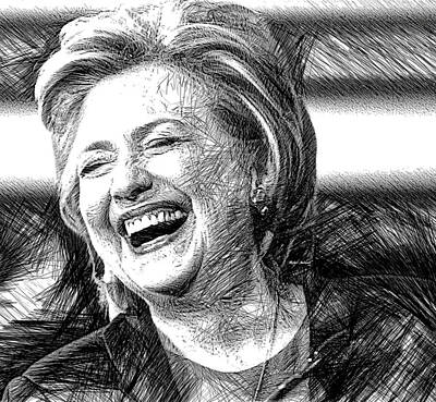 Politicians Rights Managed Images - Hillary Rodham Clinton Royalty-Free Image by Rafael Salazar