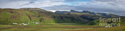 Achieving - Iceland Farmland Panorama by Michael Ver Sprill