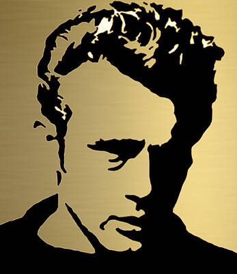 Actors Mixed Media - James Dean by Marvin Blaine