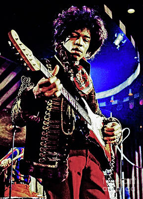 Rock And Roll Photos - Jimi Hendrix by Doc Braham