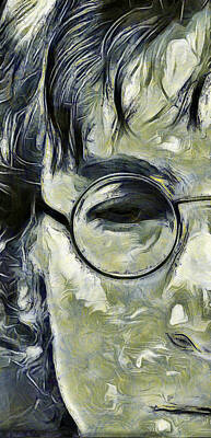 Musicians Paintings - John Lennon by Galeria Trompiz