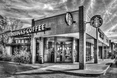 Dainty Daisies - Johns Office Starbucks Coffee Buckhead Atlanta Georgia Art by Reid Callaway