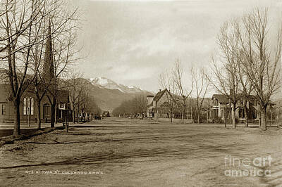 Luck Of The Irish - Kiowa Street,  Colorado Springs, Colorado Circa 1880 by Monterey County Historical Society