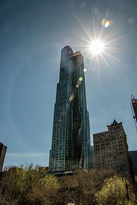 Needle And Thread - Manhattan Skyscraper by Teresa Wilson
