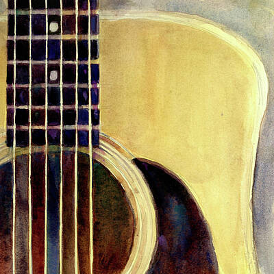 Royalty-Free and Rights-Managed Images - Martin Guitar d-28 by Dorrie Rifkin