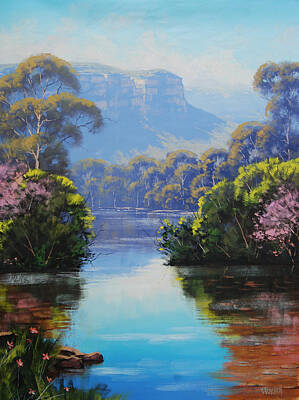 Mountain Paintings - Megalong Creek by Graham Gercken