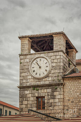 Pasta Al Dente Rights Managed Images - Montenegro Kotor Clock Tower Royalty-Free Image by Antony McAulay