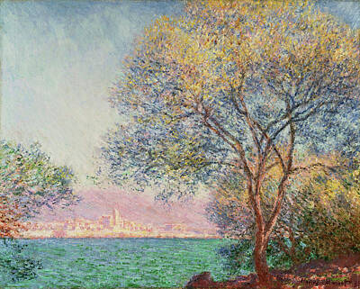 Impressionism Royalty-Free and Rights-Managed Images - Morning At Antibes by Claude Monet
