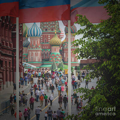 Sultry Plants Rights Managed Images - Moscow Red Square - St. Basils Cathedral. Russia Royalty-Free Image by Mariusz Prusaczyk