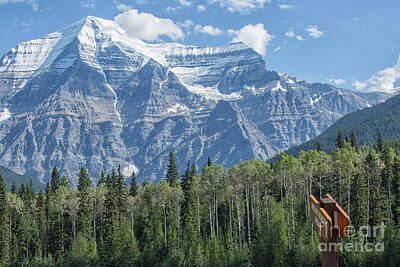 The Art Of Fishing - Mount Robson by Patricia Hofmeester