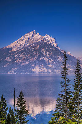 Mountain Royalty-Free and Rights-Managed Images - Mountain Reflection by Andrew Soundarajan