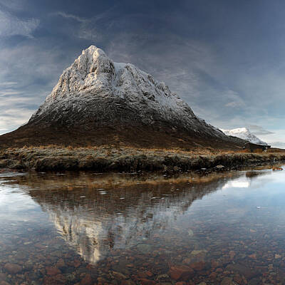 Mountain Royalty-Free and Rights-Managed Images - Mountain Reflection by Grant Glendinning