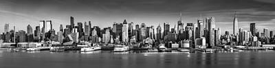 New York Skyline Royalty-Free and Rights-Managed Images - New York City panorama by Mihai Andritoiu