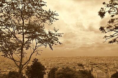 Paris Skyline Photos - Over The Top  by Marla McPherson