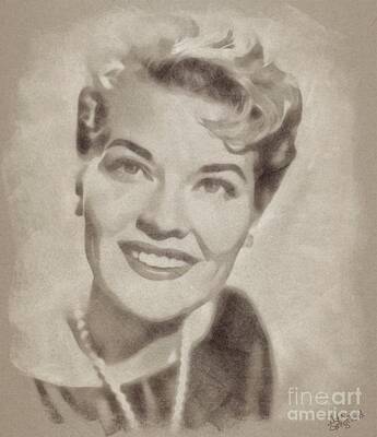 Musician Drawings - Patti Page, Vintage Singer by Esoterica Art Agency