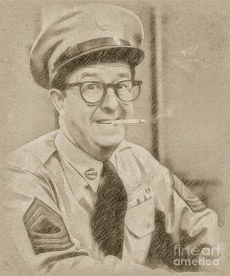 Fantasy Drawings Royalty Free Images - Phil Silvers, Actor, Comedian Royalty-Free Image by Esoterica Art Agency
