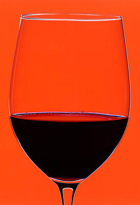 Wine Photos - Red Wine Glass by Frank Tschakert