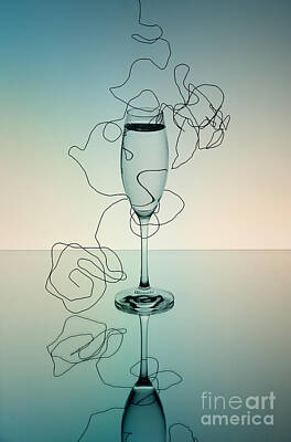 Wine Royalty Free Images - Reflection Royalty-Free Image by Nailia Schwarz