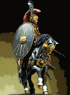 Cowboy - Roman Legionary Knight - 02 by AM FineArtPrints