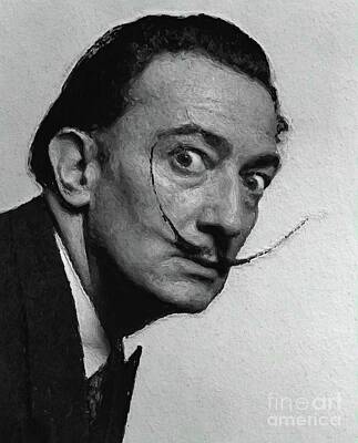 Surrealism Royalty Free Images - Salvador Dali, Artist Royalty-Free Image by Esoterica Art Agency