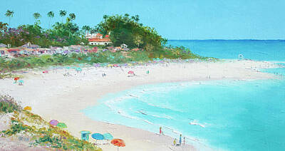 Beach Paintings - San Clemente Beach California by Jan Matson