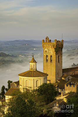 Mountain Landscape Rights Managed Images - San Miniato Dawn Royalty-Free Image by Brian Jannsen