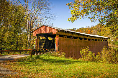 Music Royalty-Free and Rights-Managed Images - Sarvis Fork or Sandyville Covered Bridge by Jack R Perry