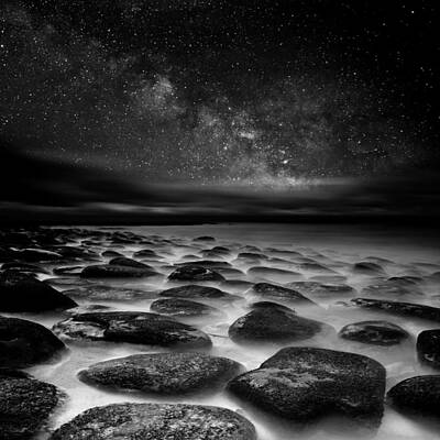 Beach Royalty-Free and Rights-Managed Images - Sea of Tranquility by Jorge Maia