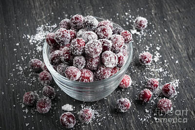 Holiday Cookies - Sugared cranberries 3 by Elena Elisseeva