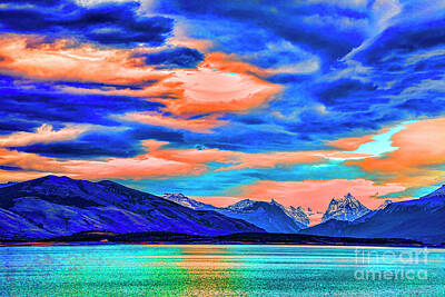 Paul Mccartney Royalty Free Images - Sunset lake Royalty-Free Image by Rick Bragan
