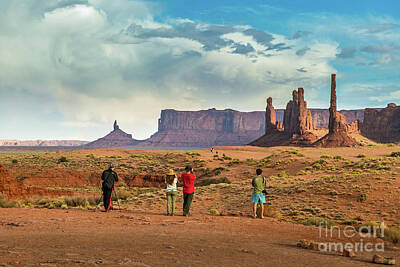 Mick Jagger - The famous rock formations of Monument Valley in Utah. by Jamie Pham