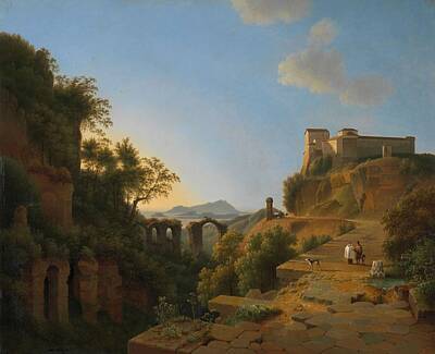 World Forgotten - The Gulf of Naples with the Island of Ischia in the Distance, Josephus Augustus Knip, 1818 by Josephus Augustus Knip