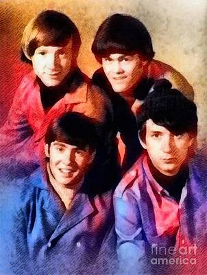 Rock And Roll Paintings - The Monkees by Esoterica Art Agency