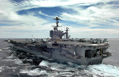 Transportation Royalty-Free and Rights-Managed Images - The Nimitz-class Aircraft Carrier Uss by Stocktrek Images