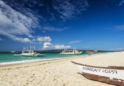Old Masters - Traditional Filipino Ferry Taxi Tour Boats Puka Beach Boracay Ph by JM Travel Photography