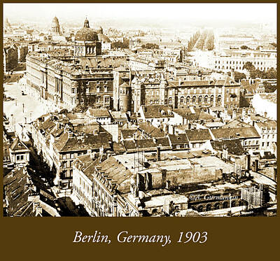 Pasta Al Dente - View of Berlin, Germany, 1903, Vintage Photograph by A Macarthur Gurmankin