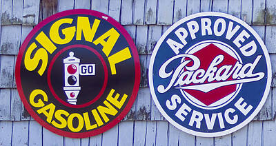 Circle Abstracts - Vintage Signs  by Cathy Anderson