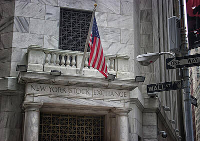 Landmarks Photos - Wall Street by Martin Newman