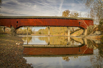 Music Royalty-Free and Rights-Managed Images - West Union covered bridge by Jack R Perry