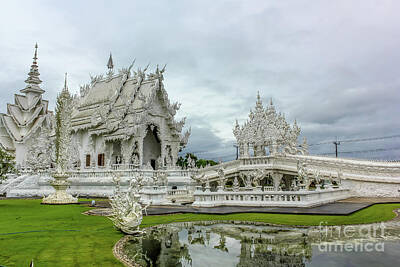 Love Marilyn Royalty Free Images - White Temple Thailand Royalty-Free Image by Benny Marty