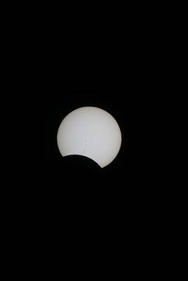 Comedian Drawings Royalty Free Images - Partial Solar Eclipse August 21 2017 Royalty-Free Image by Alex Grichenko