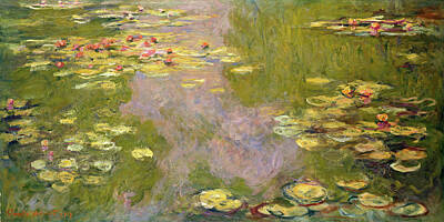 Sheep - Water Lilies by Claude Monet