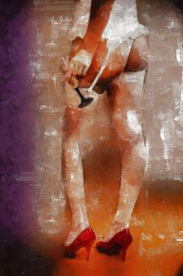 Nudes Paintings - A Friend from Brazil by Esoterica Art Agency