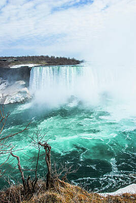 Landmarks Royalty Free Images - Niagara Falls scenery in winter Royalty-Free Image by Carl Ning